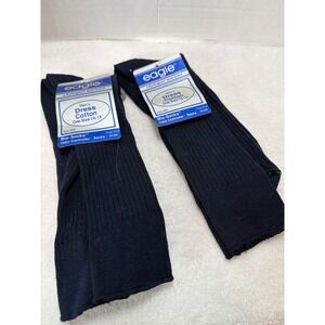 NOS VTG Eagle Burlington Sock Brand Dress Cotton‎ Socks 10-13 Navy Blue Mens